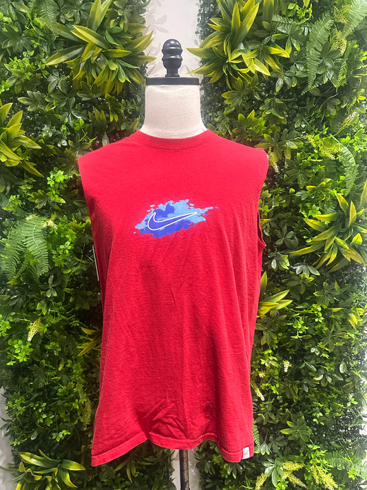 (Mens Large) Nike Red Tank-Top 007