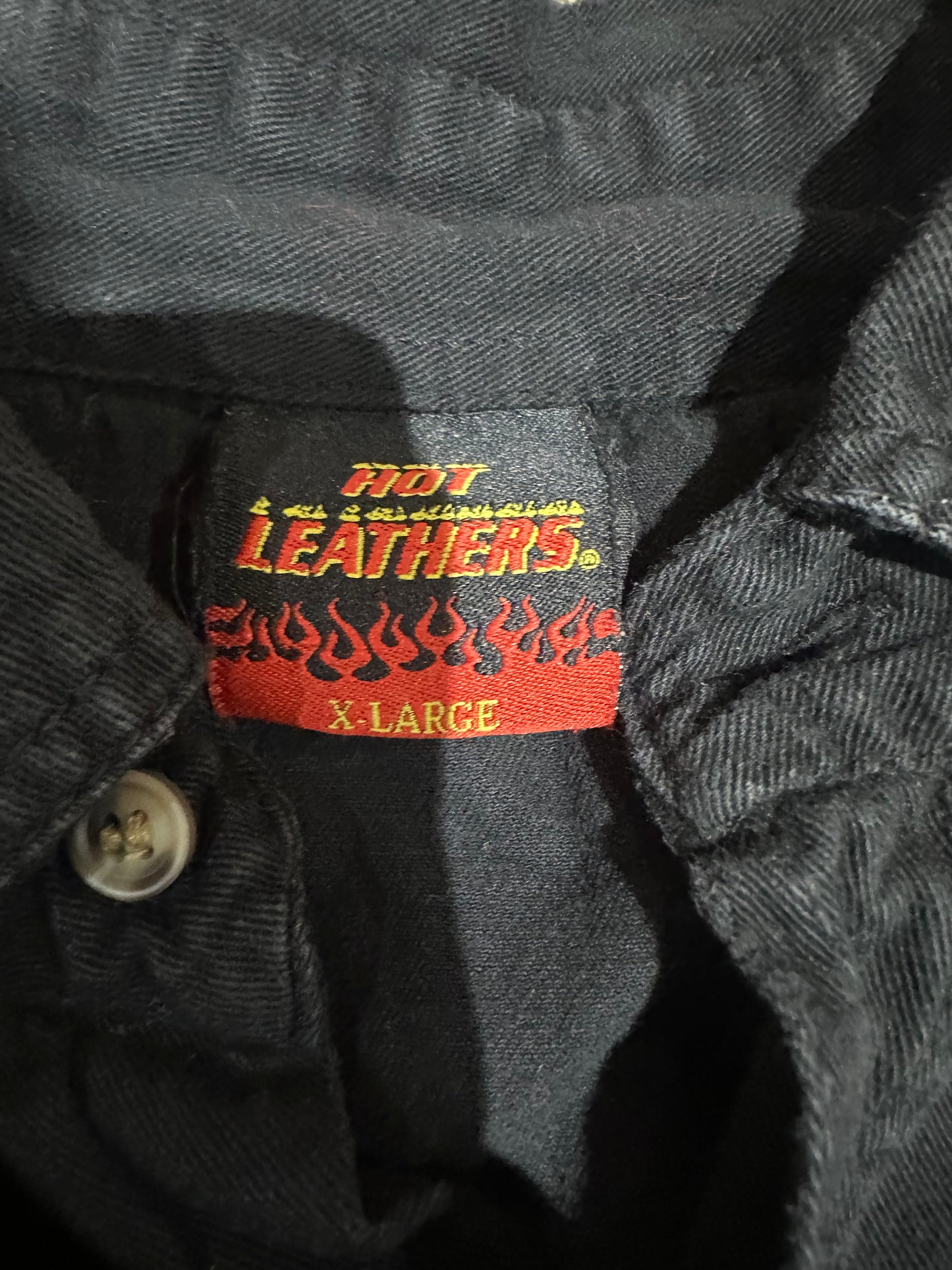 (Mens XL) Hot Leathers Black Biker Vest 007