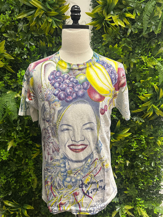 (Mens Large) 90s Carmen Miranda AOP Shirt 007