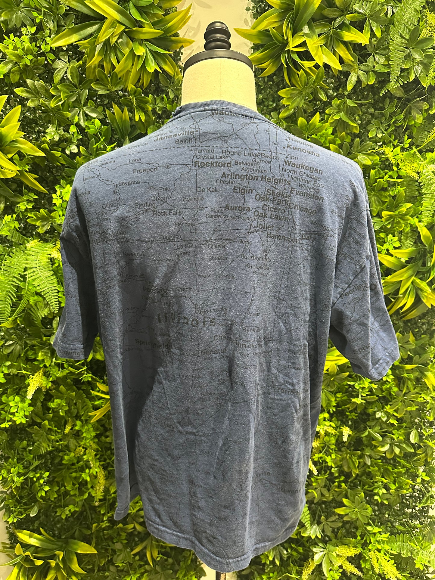(Mens XL) 90s Illinois 'Gr8 St8' Shirt 007