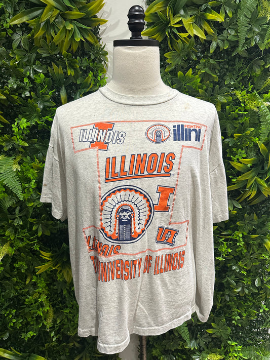 (Mens XL) 90s University of Illinois Shirt 007