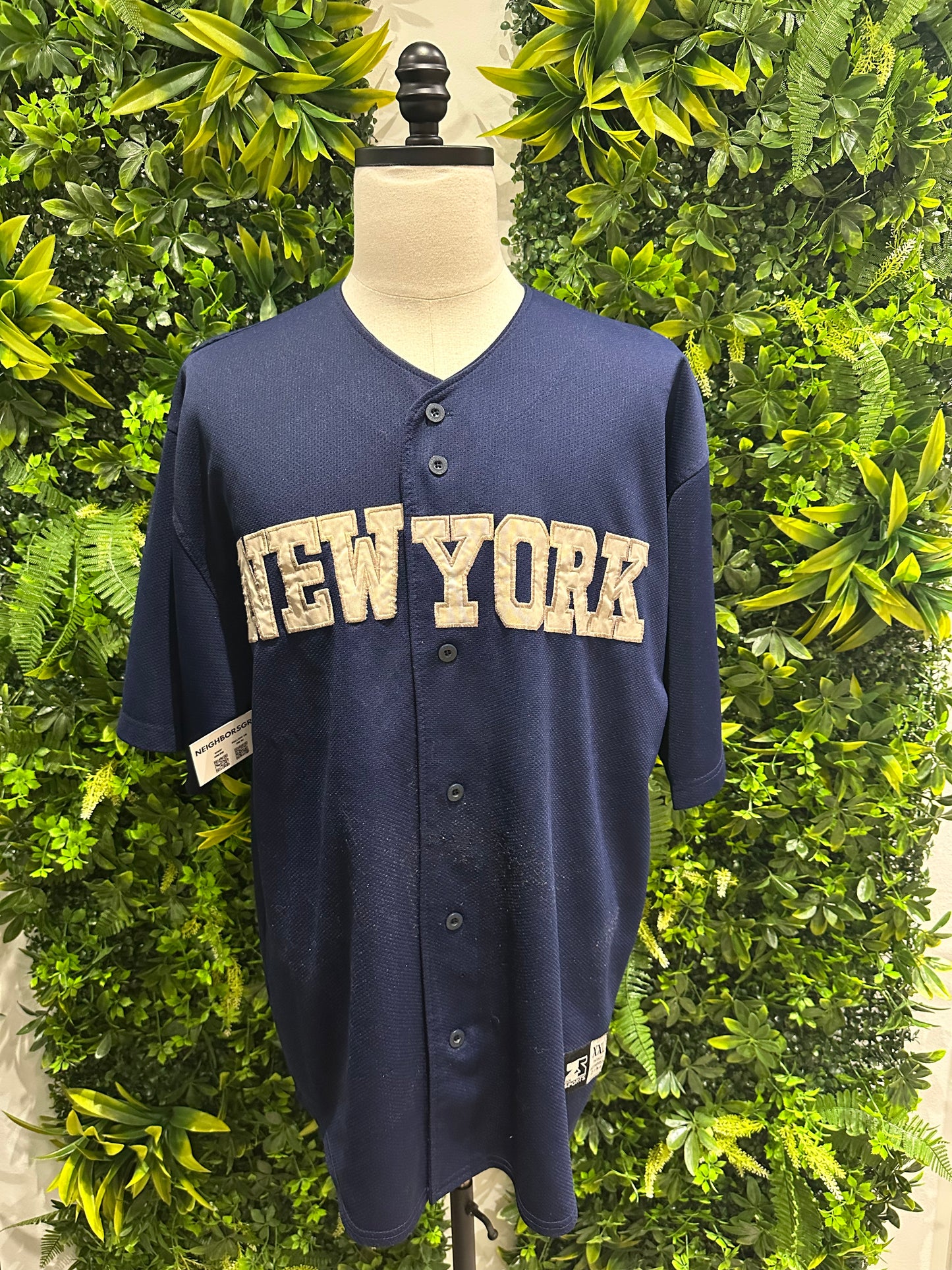(Mens 2X) MLB New York Baseball Jersey 007