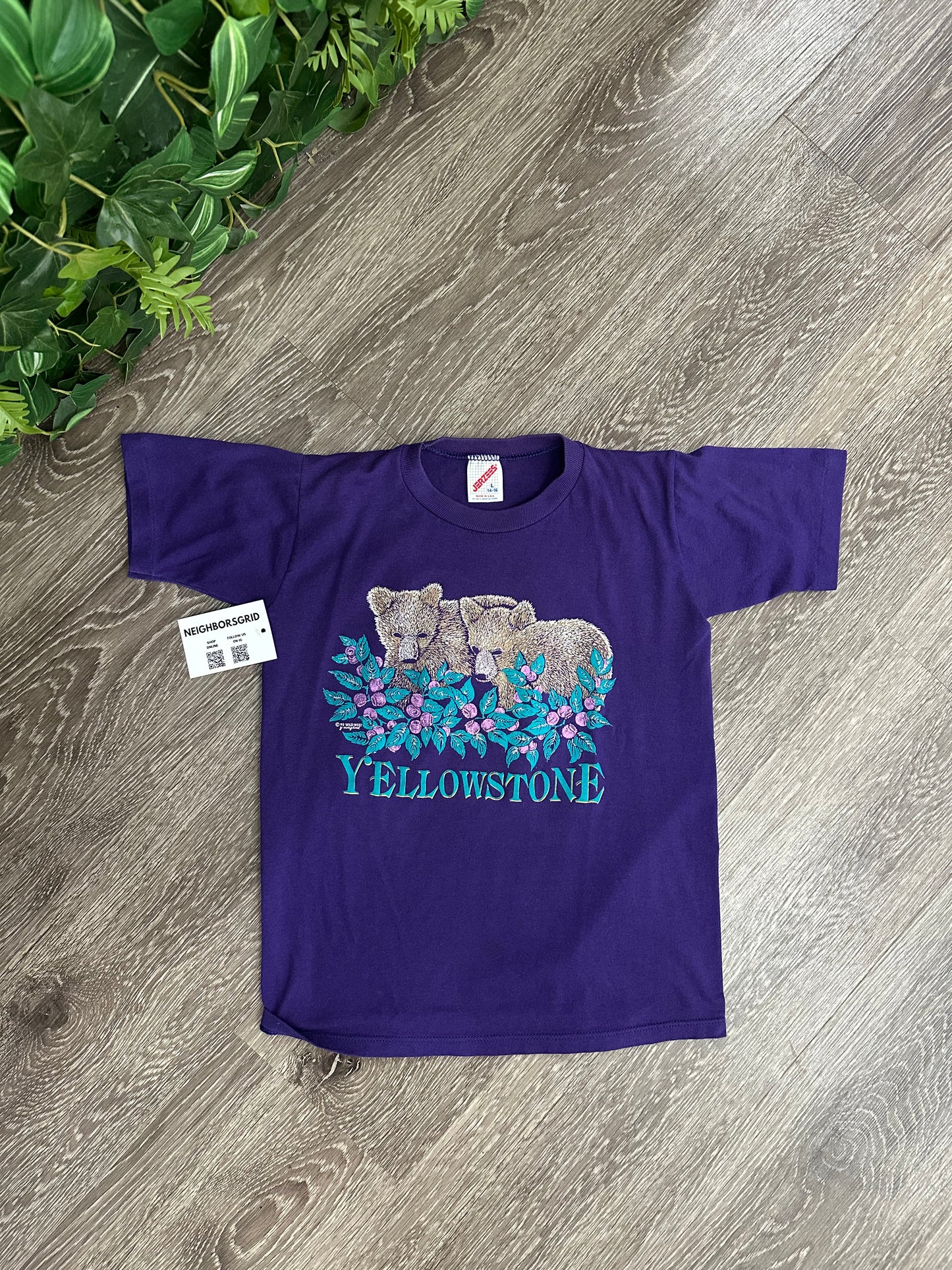 (Kids Large) Purple 'Yellowstone' Shirt 007