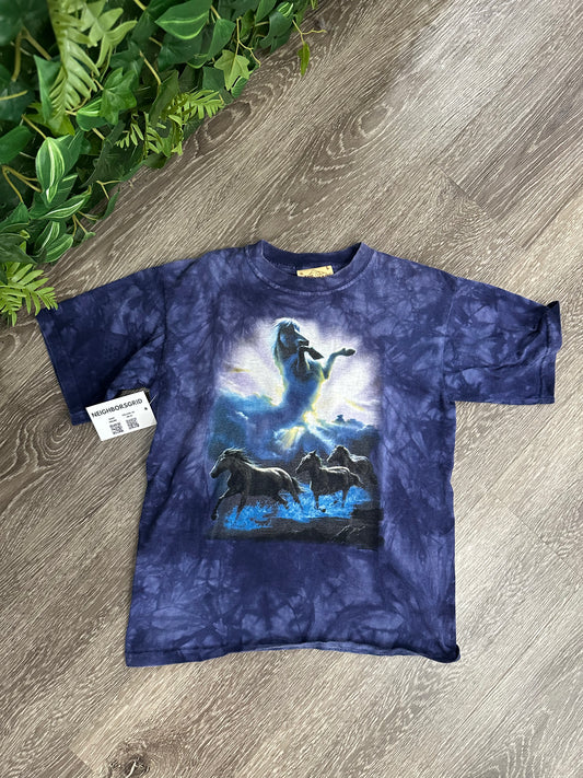 (Kids Large) Purple Horse shirt 007