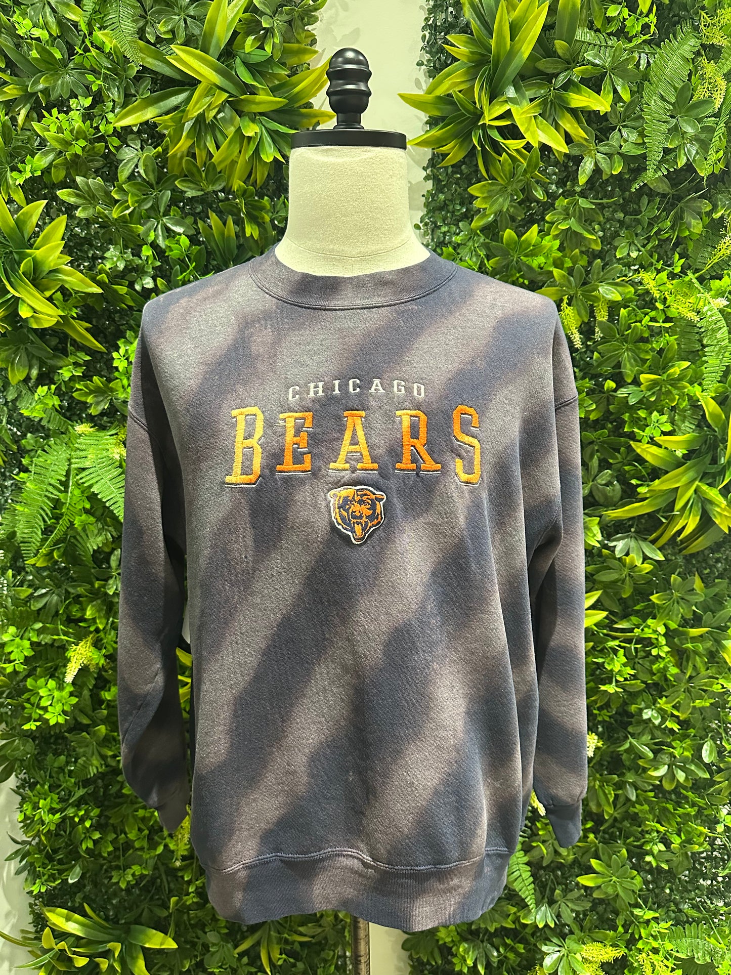 (Mens XL) NFL Chicago Bears Bleach Striped Sweater 007
