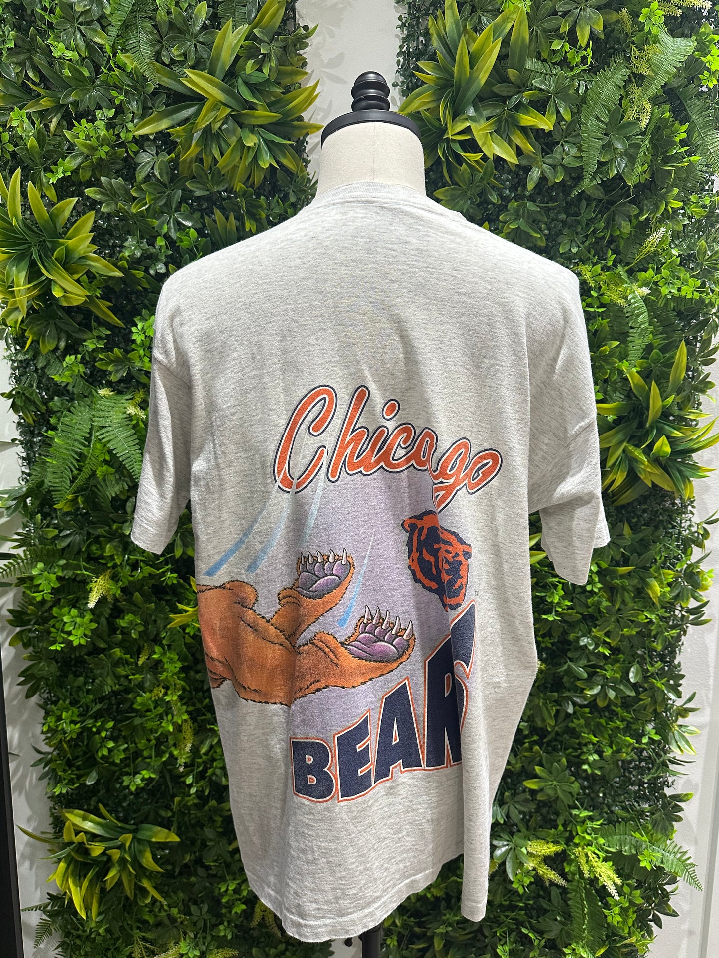 (Mens XL) 90s Chicago Bears Large Print Shirt 007