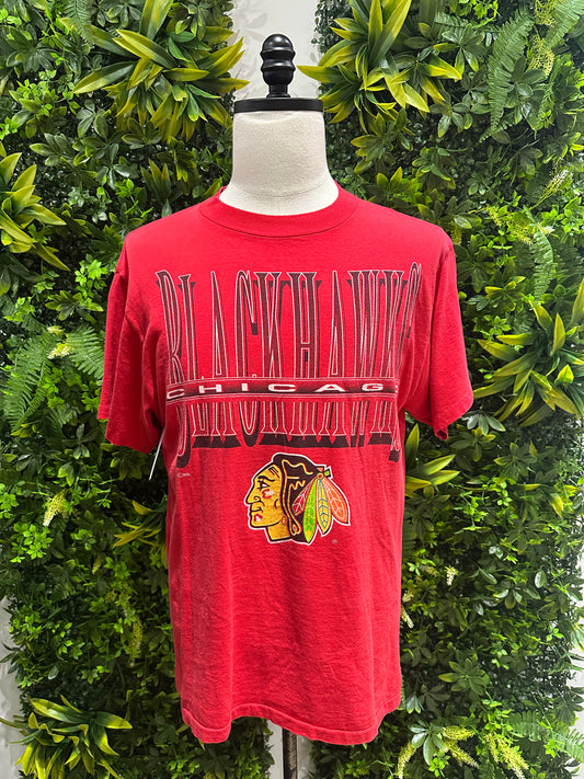 (Mens Large) 90s Chicago Blackhawks Shirt