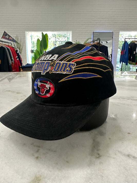 1998 Chicago Bulls Champions Strap-Back Hat 007