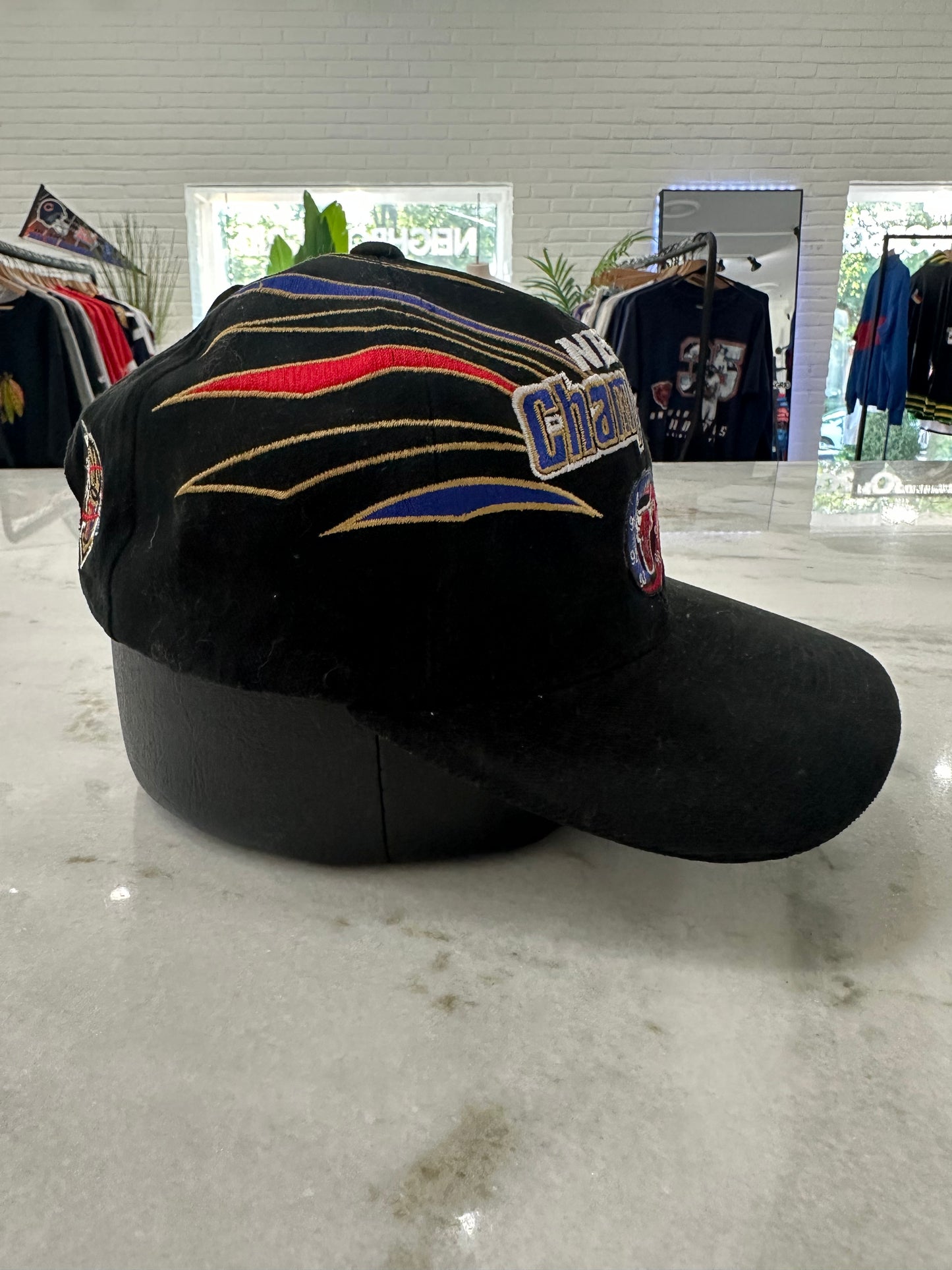 1998 Chicago Bulls Champions Strap-Back Hat 007