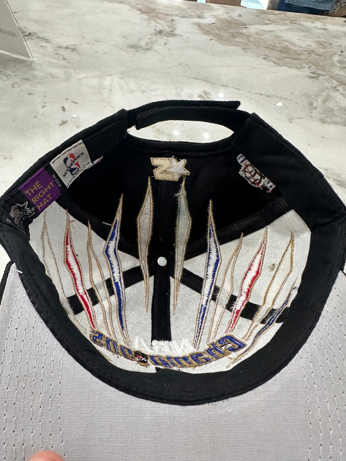 1998 Chicago Bulls Champions Strap-Back Hat 007