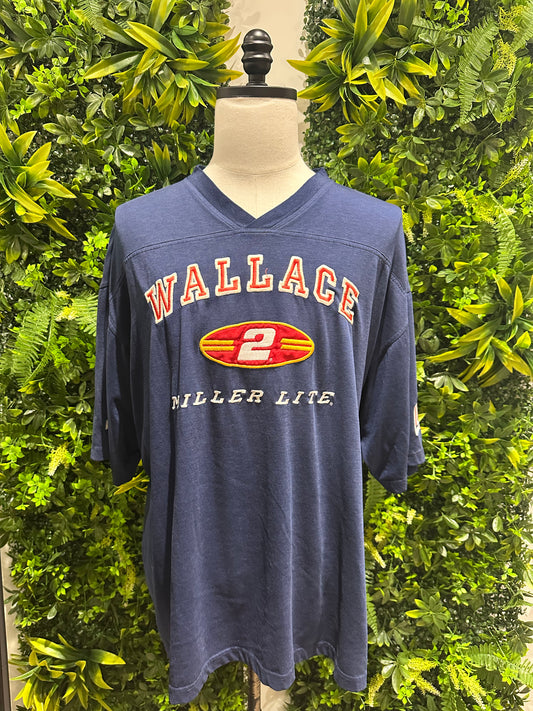 (Mens 2XL) 90s Rusty Wallace NASCAR Shirt