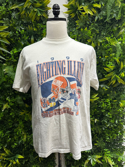 (Mens Large) 1999 Fighting Illini Football Shirt