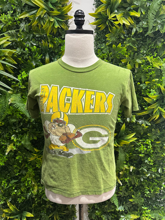 (Kids Large) 90s Taz Green Bay Packers Shirt