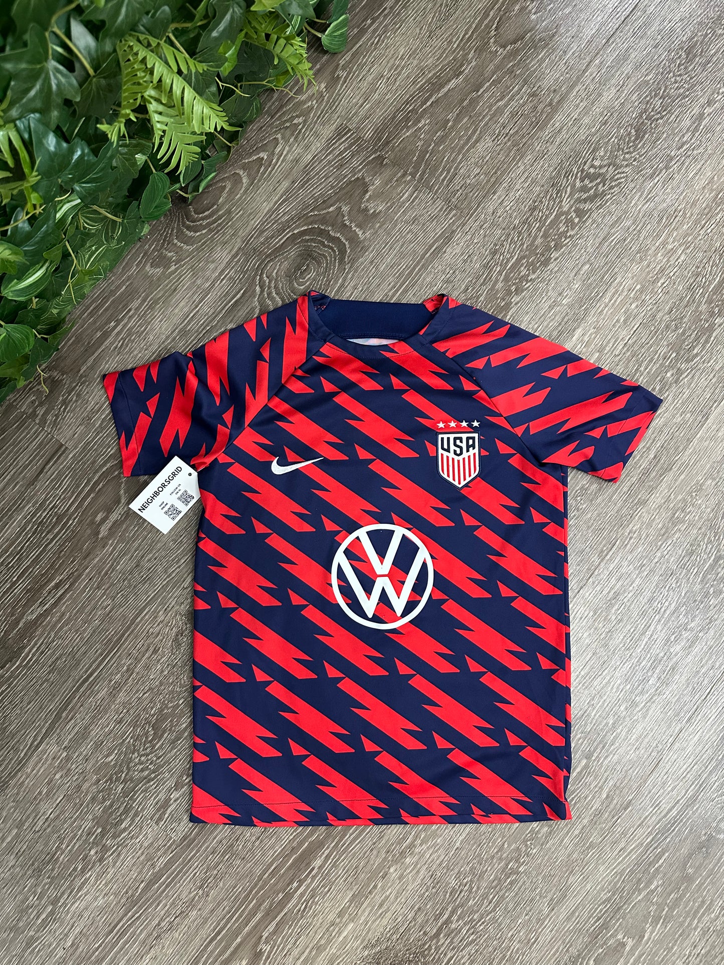 (Kids Large) Team USA Soccer Jersey