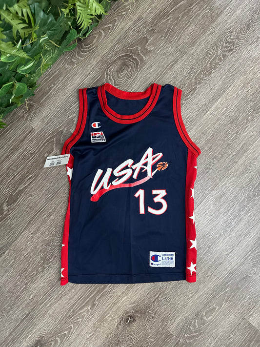 (Kids Large) 90s Team USA Shaquille O'Neal Jersey