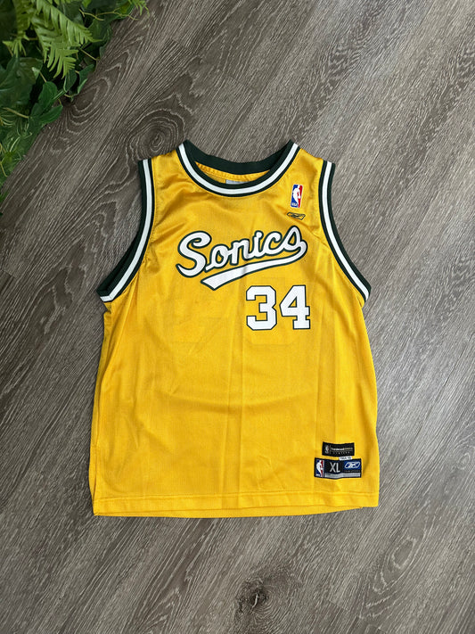 (Kids XL) 90s Seattle Supersonics Ray Allen Jersey