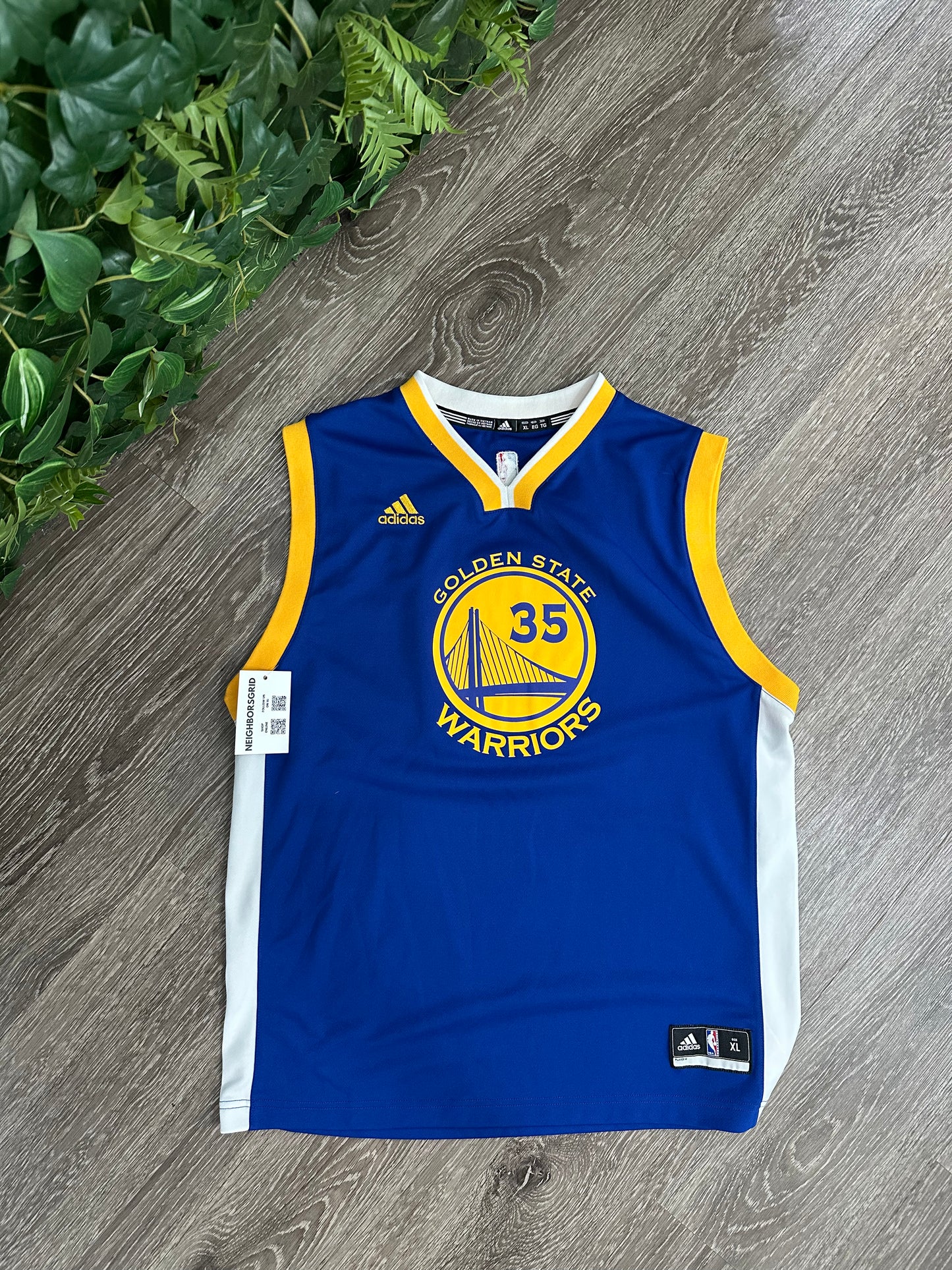 (Kids XL) Kevin Durant Golden State Warriors Jersey
