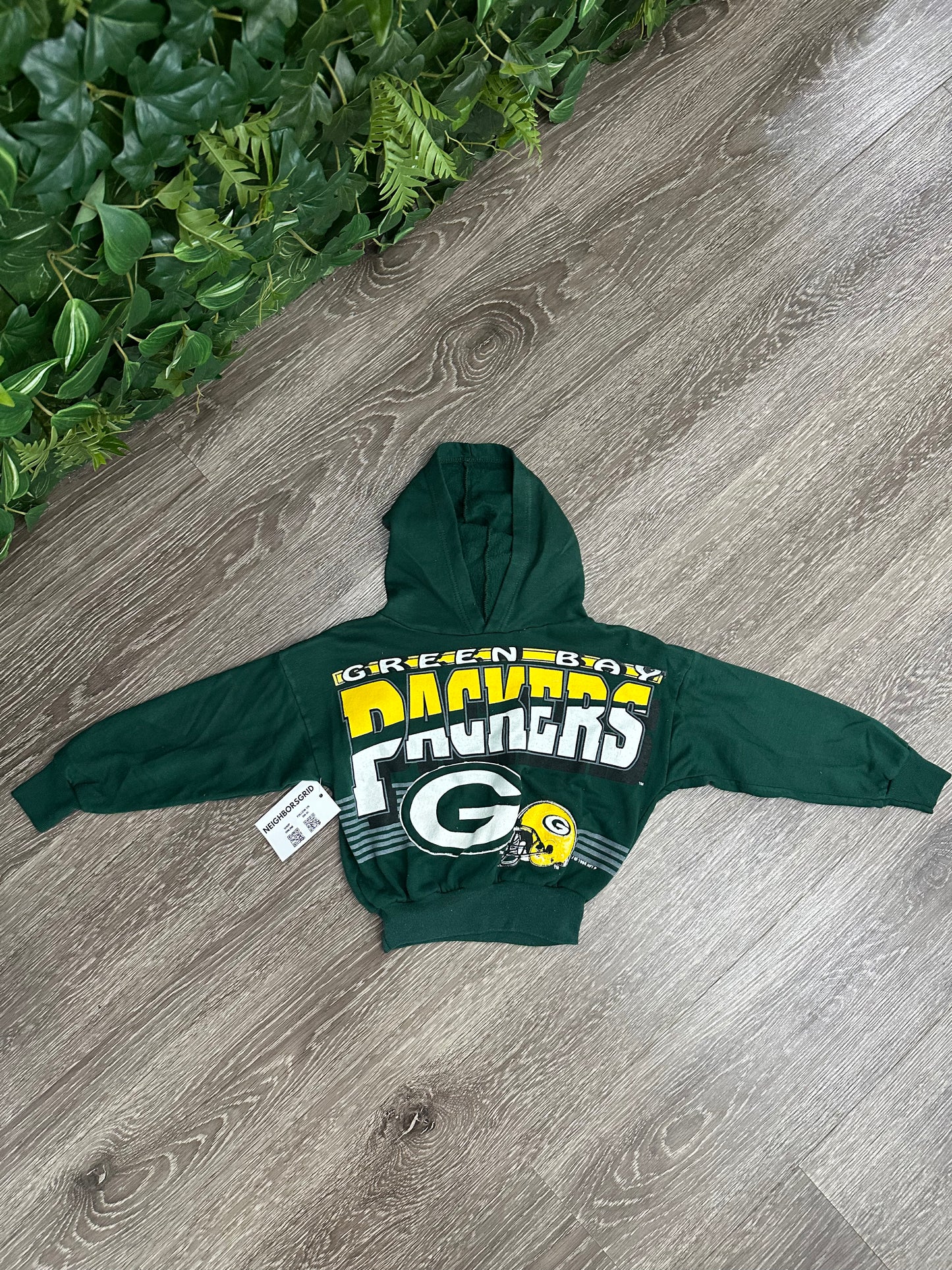 (Kids Small) 90s Green Bay Packers Hoodie