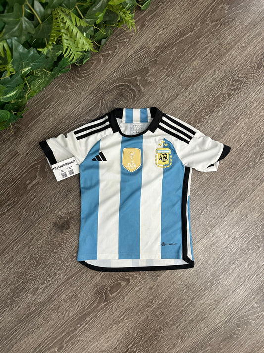 (Kids XS) 2022 Argentina Fifa World Cup Soccer Jersey