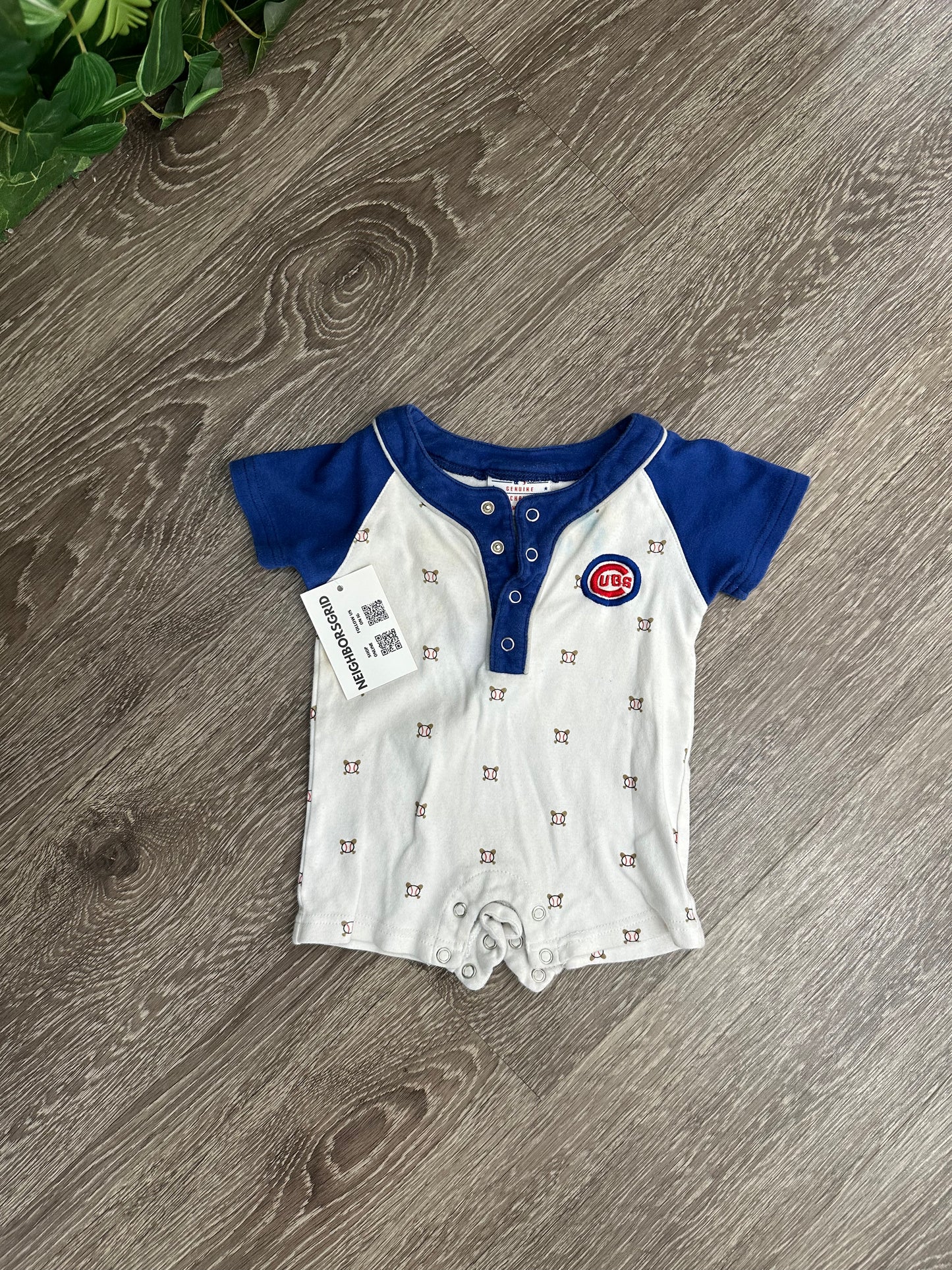 (Kids 3M-6M) Chicago Cubs Onesie 007