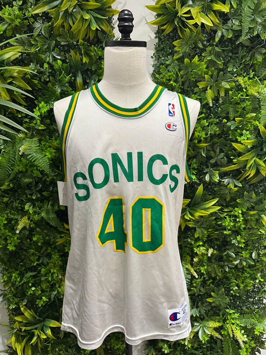 (Mens 40/Medium) 90s Shawn Kemp Seattle Supersonics Jersey