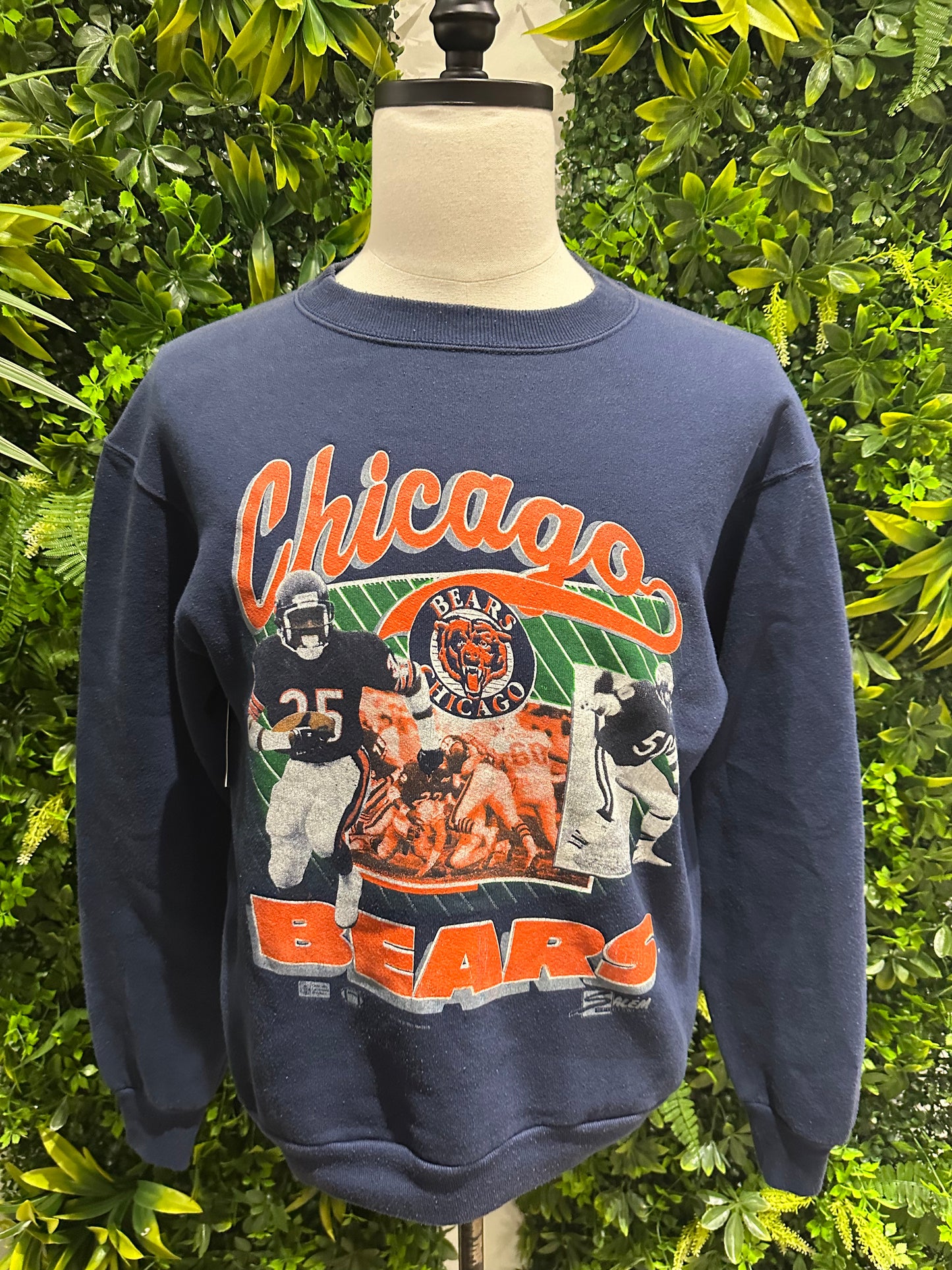 (Mens Medium) 90s Chicago Bears Sweater Walter Payton Mike Singletary