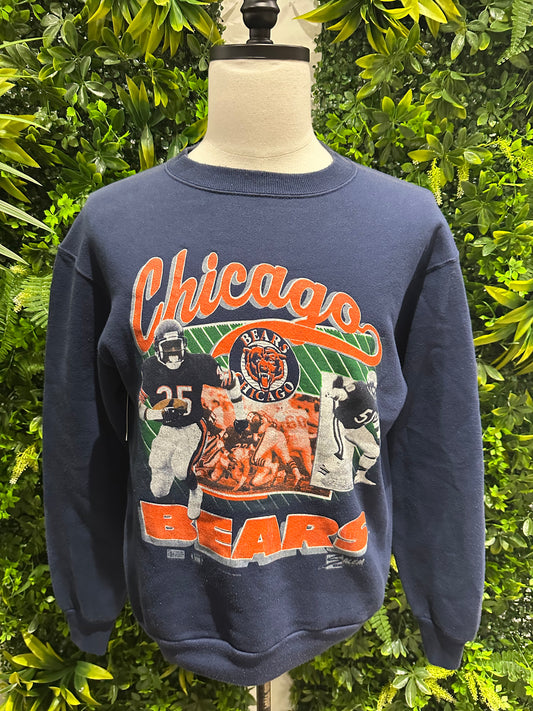 (Mens Medium) 90s Chicago Bears Sweater Walter Payton Mike Singletary