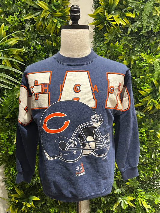 (Womans Medium) 90s Chicago Bears Spellout Sweater
