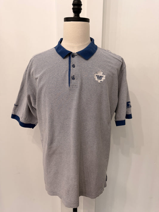 (Mens Large) 90s Toronto Maple Leafs Polo Shirt