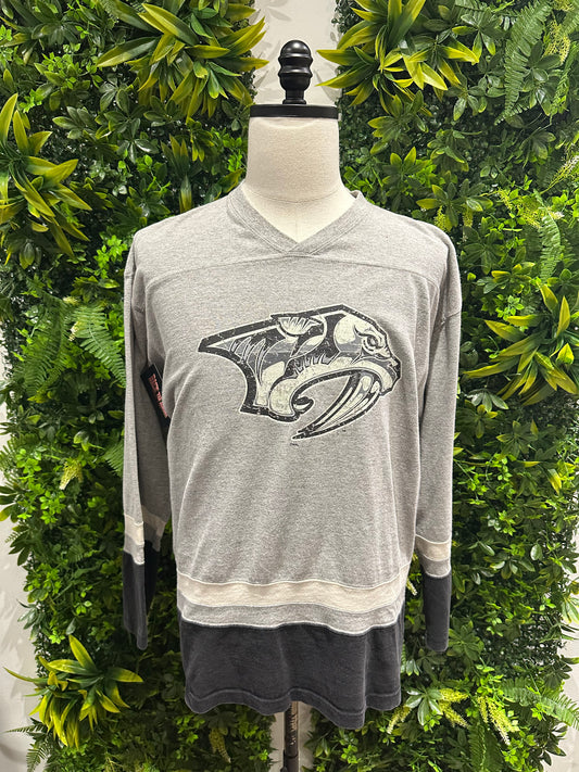 (Mens Medium) 90s Nashville Predators Jersey Shirt 007