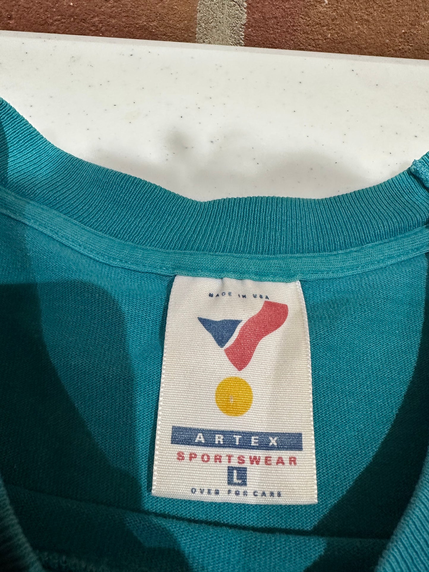 (Mens Large) 90s Miami Dolphins Spell-Out Shirt 007