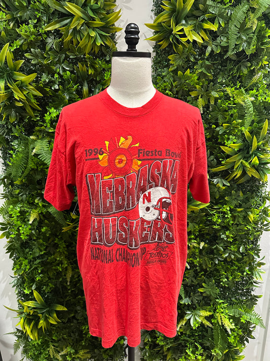 (Mens 2X) 1996 Nebraska Huskers Fiesta Bowl Shirt 007