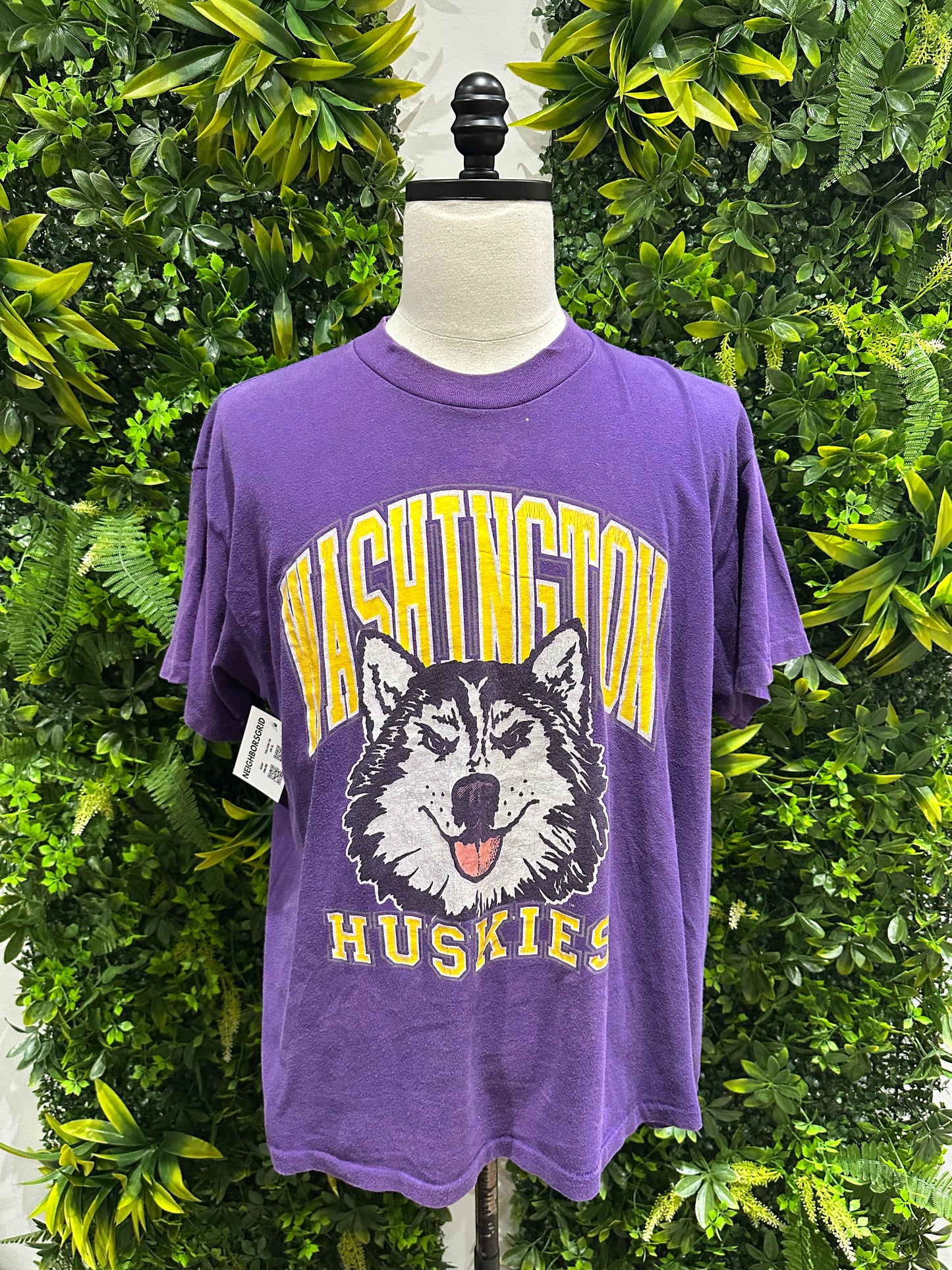 (Mens Large) 90s University of Washigton Huskies 007Shirt