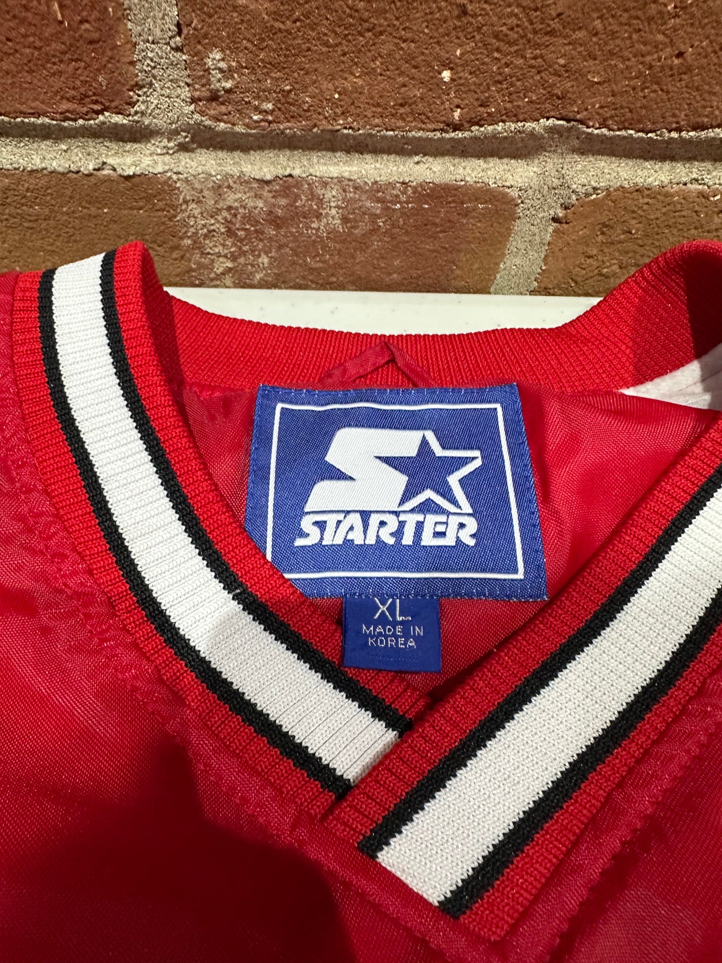 (Mens XL) 90s Starter Nebraska Huskers Pull-Over Windbreaker 007