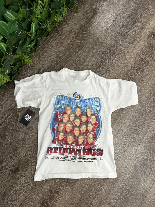 (Kids Large) NHL Detroit Red Wings Stanley Cup Champs Shirt 007