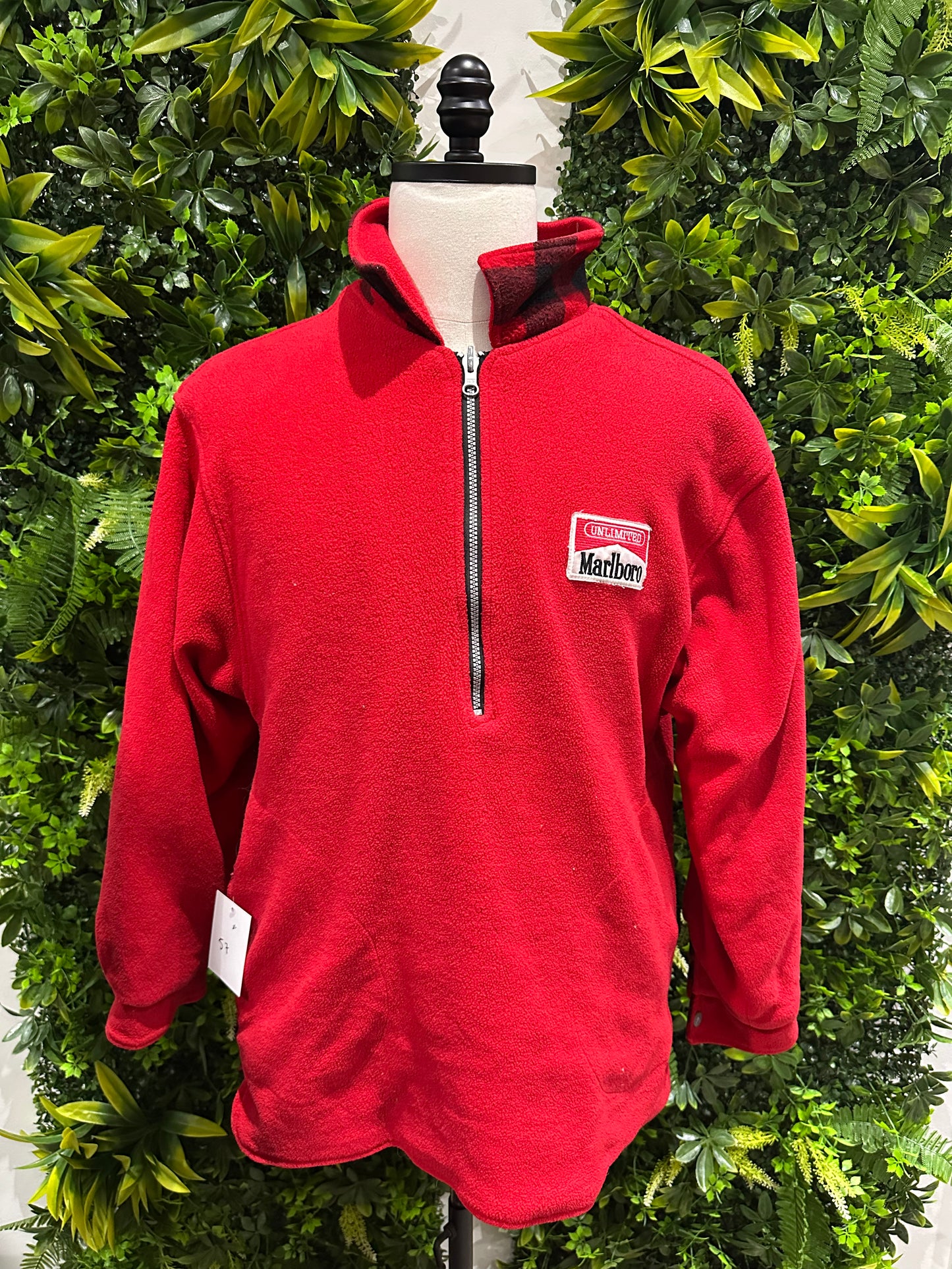(Mens Large) Marlboro Fleece Reversible Jacket