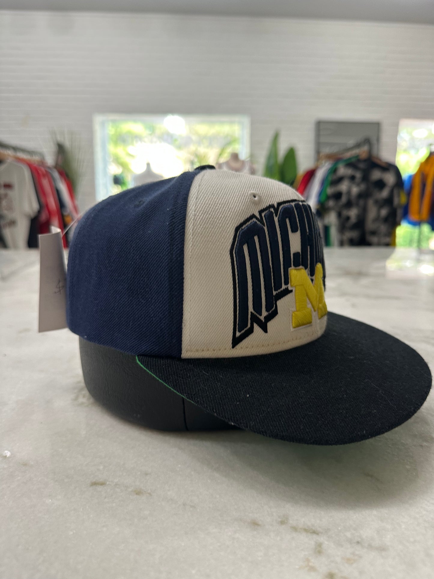 Michigan University Spell-Out Snap-Back Hat 007
