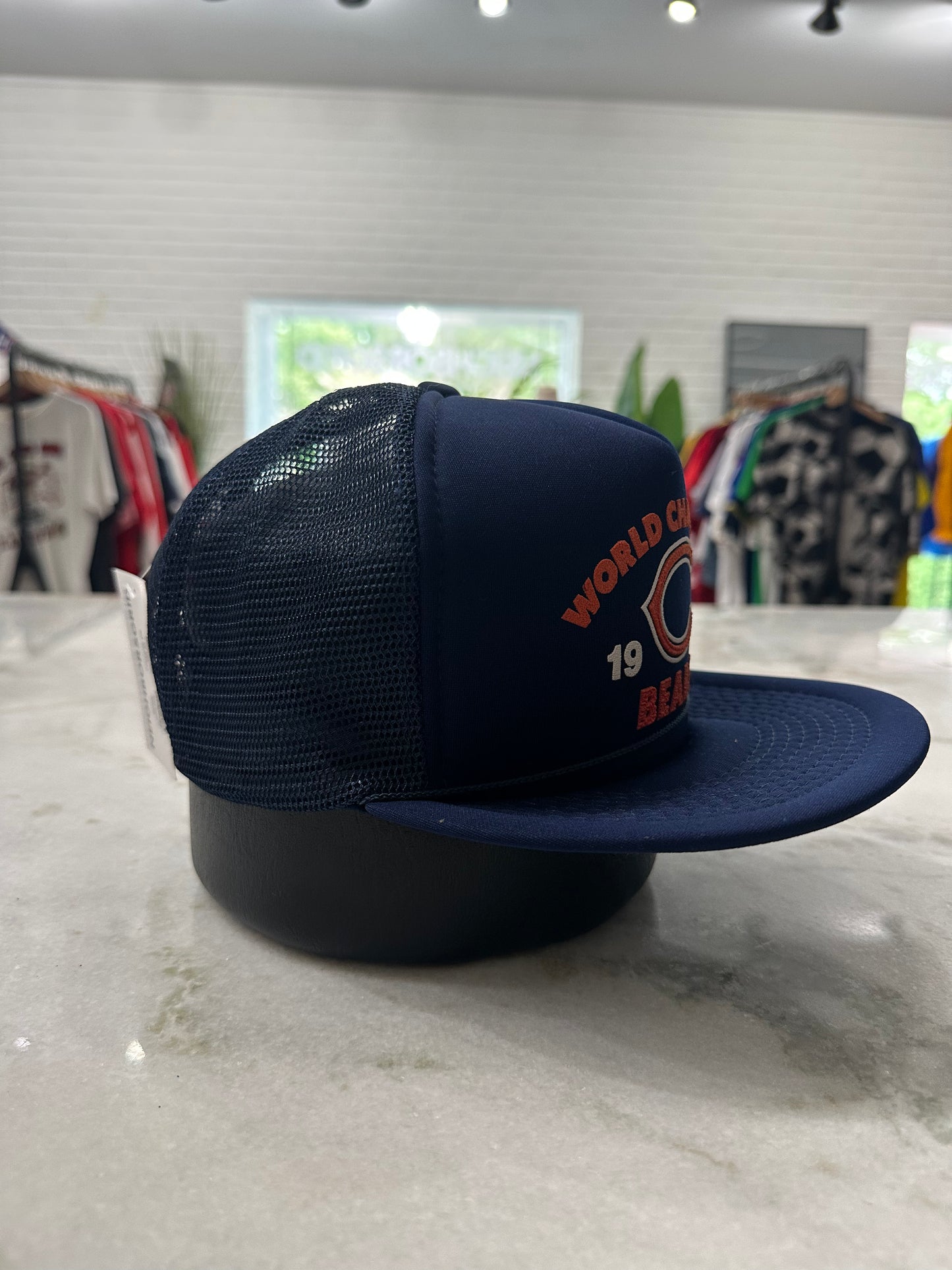 90s NFL Chicago Bears Trucker Hat 007