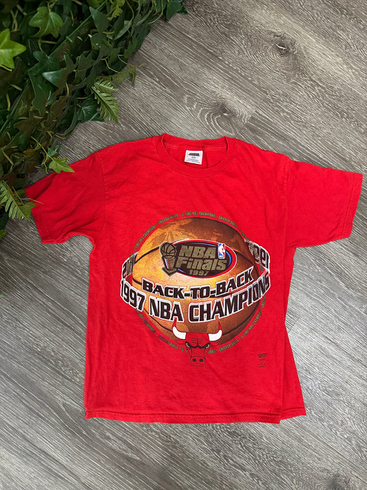 (Kids XL) Chicago Bulls 1997 Champions Shirt