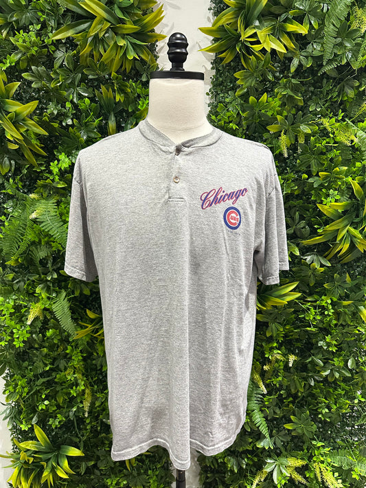 (Mens Large) 90s Chicago Cubs Henley Shurt