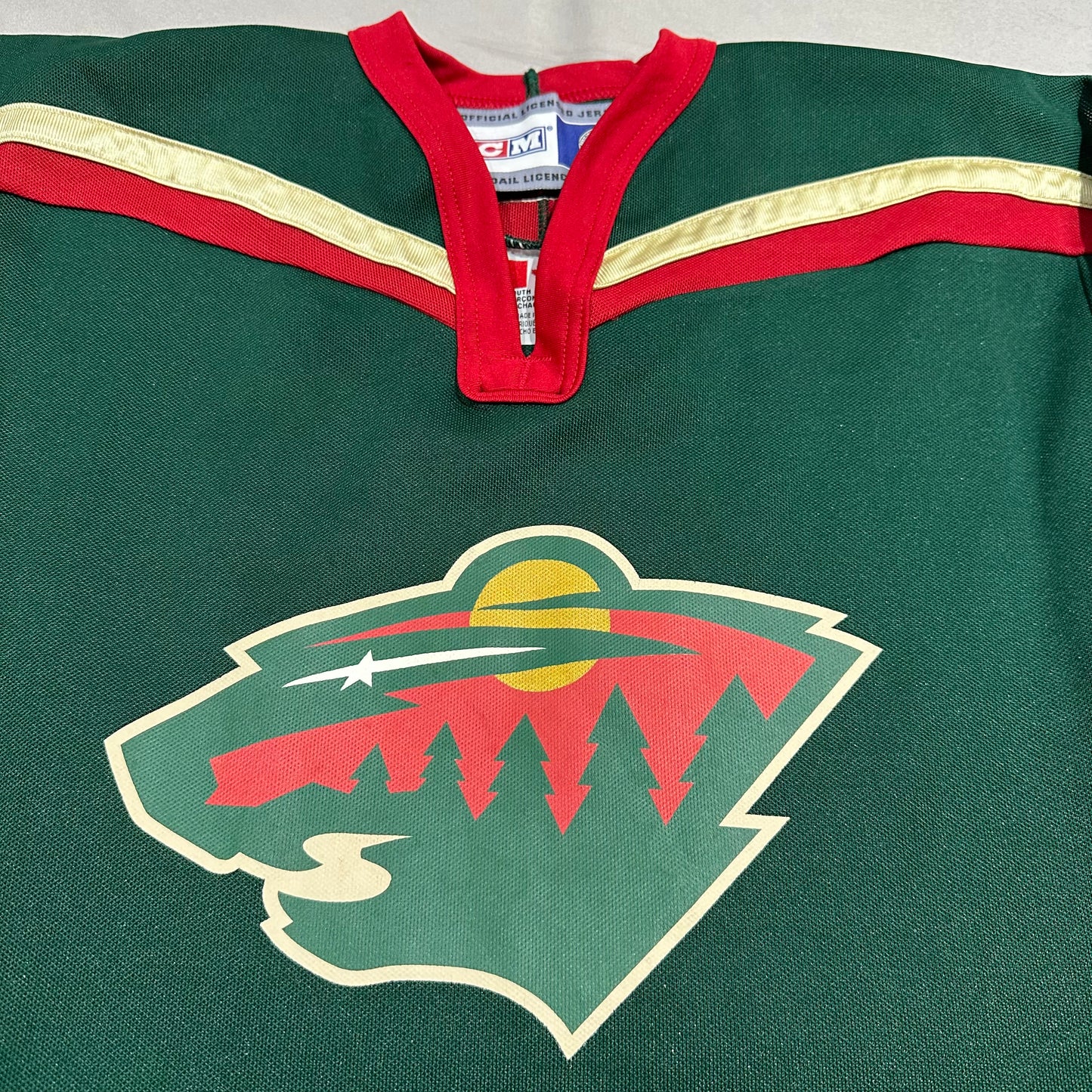 Minnesota Wild Kids Small/Medium Jersey CCM Blank