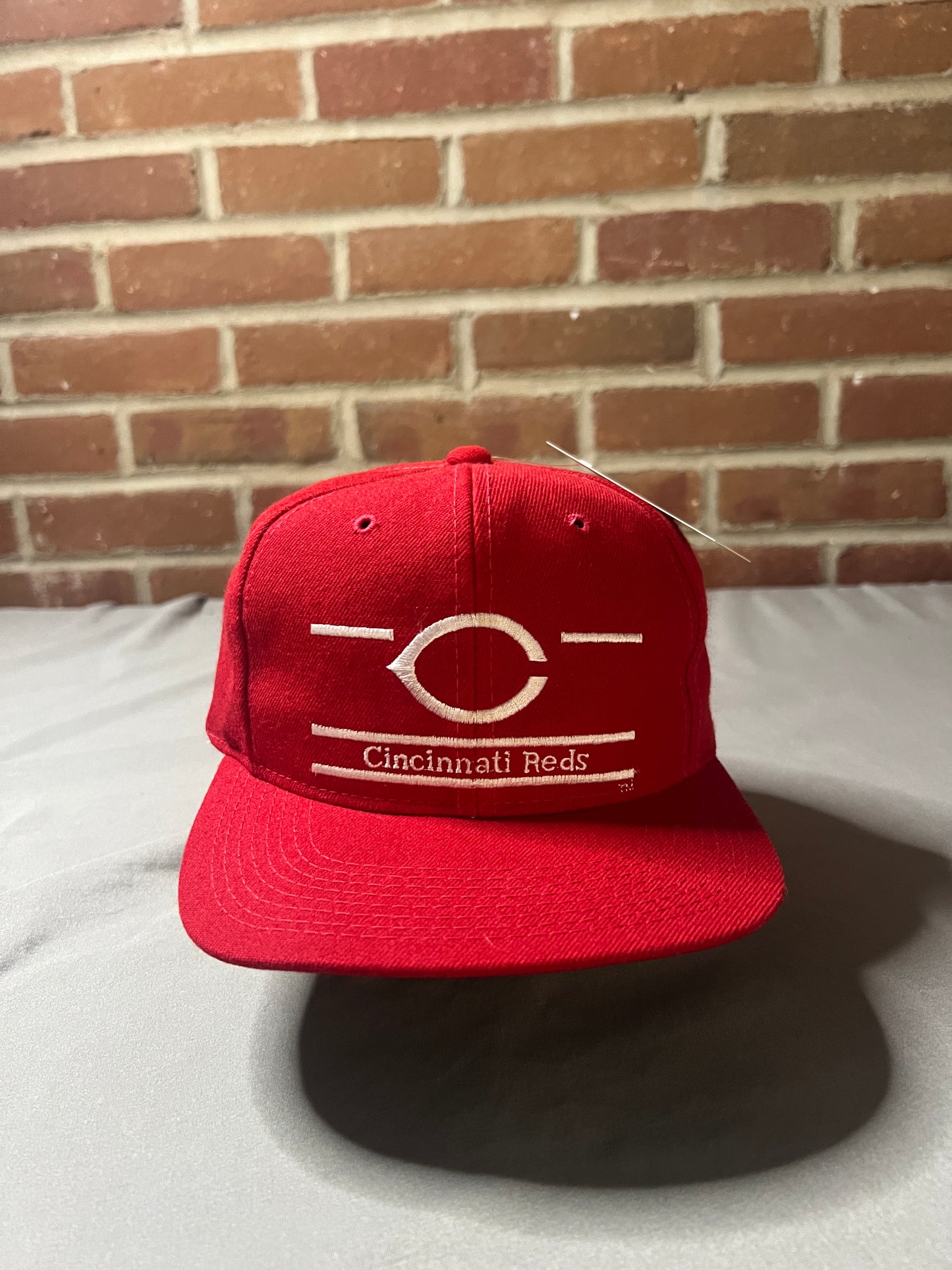 90s Cincinnati Reds Snapback Hat Split Bar