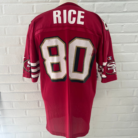 (Mens Large / 44) Gerry Rice San Fransisco 49ers Jersey