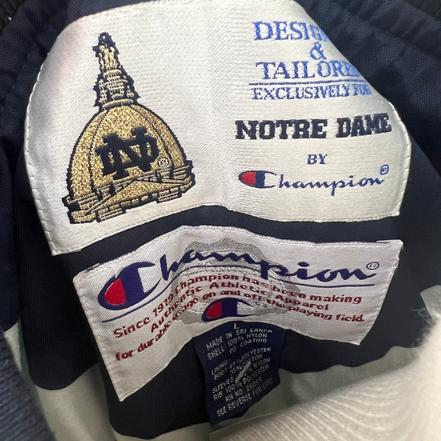 (Mens Large) Notre Dame Windbreaker Jacket
