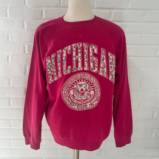 (Womans 2XL) 90s Michigan Paisley Sweater