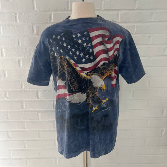 (Mens Large) Eagle Shirt American Flag USA