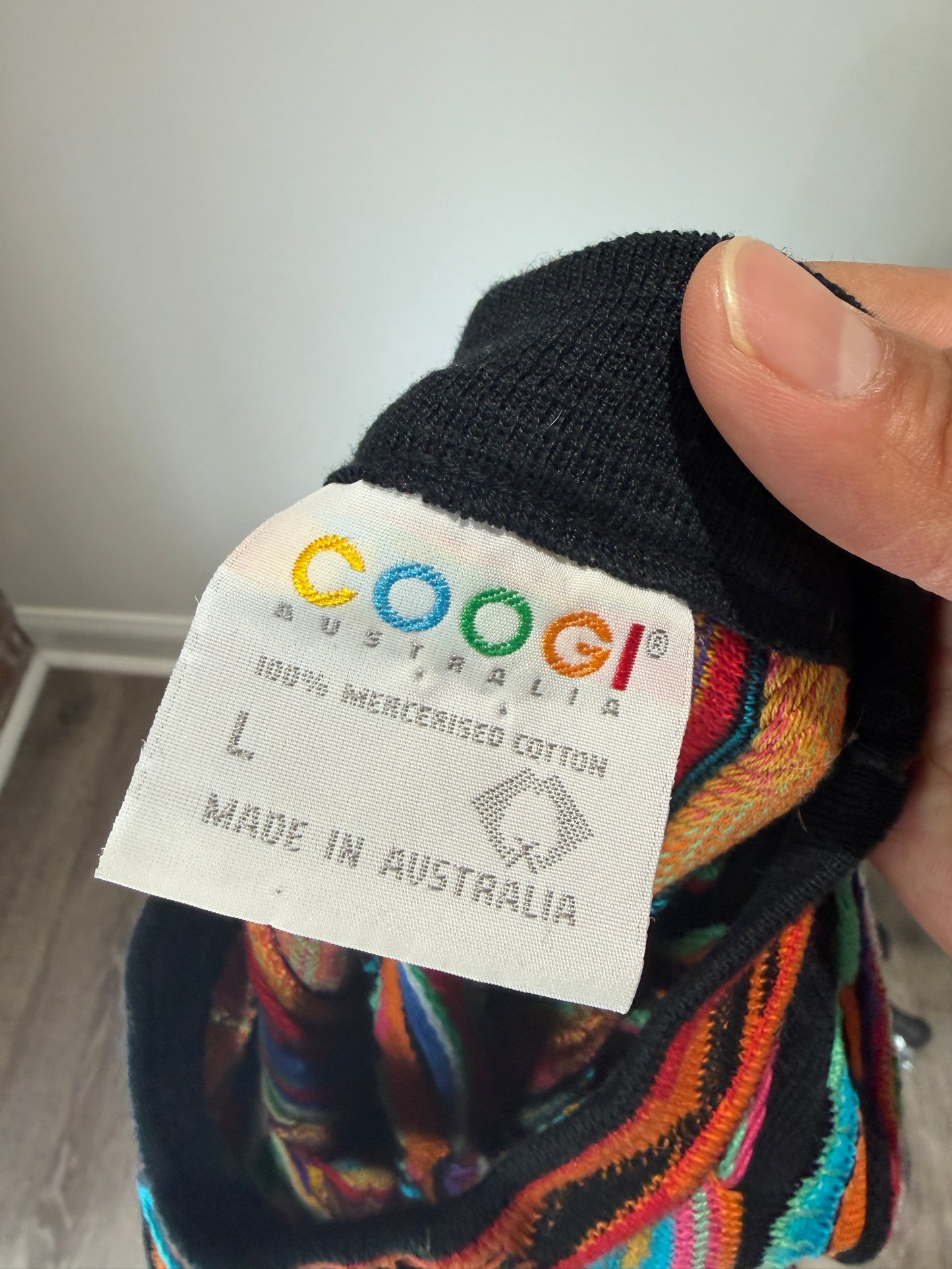 (Mens Large) 90s Coogi 3D Knit Sweater