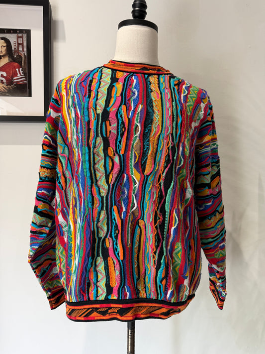 (Mens Large) 90s Coogi 3D Knit Sweater