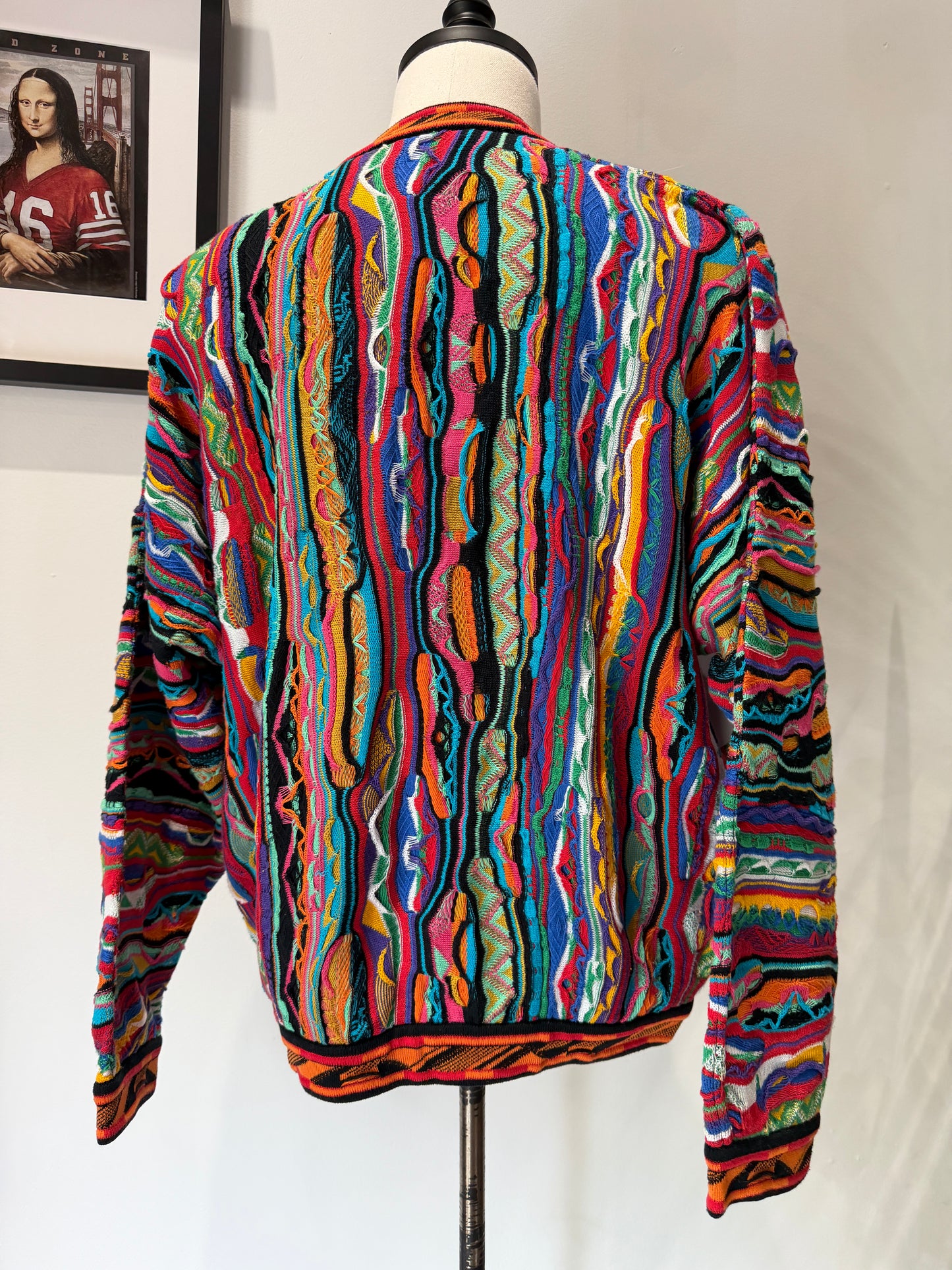 (Mens Large) 90s Coogi 3D Knit Sweater