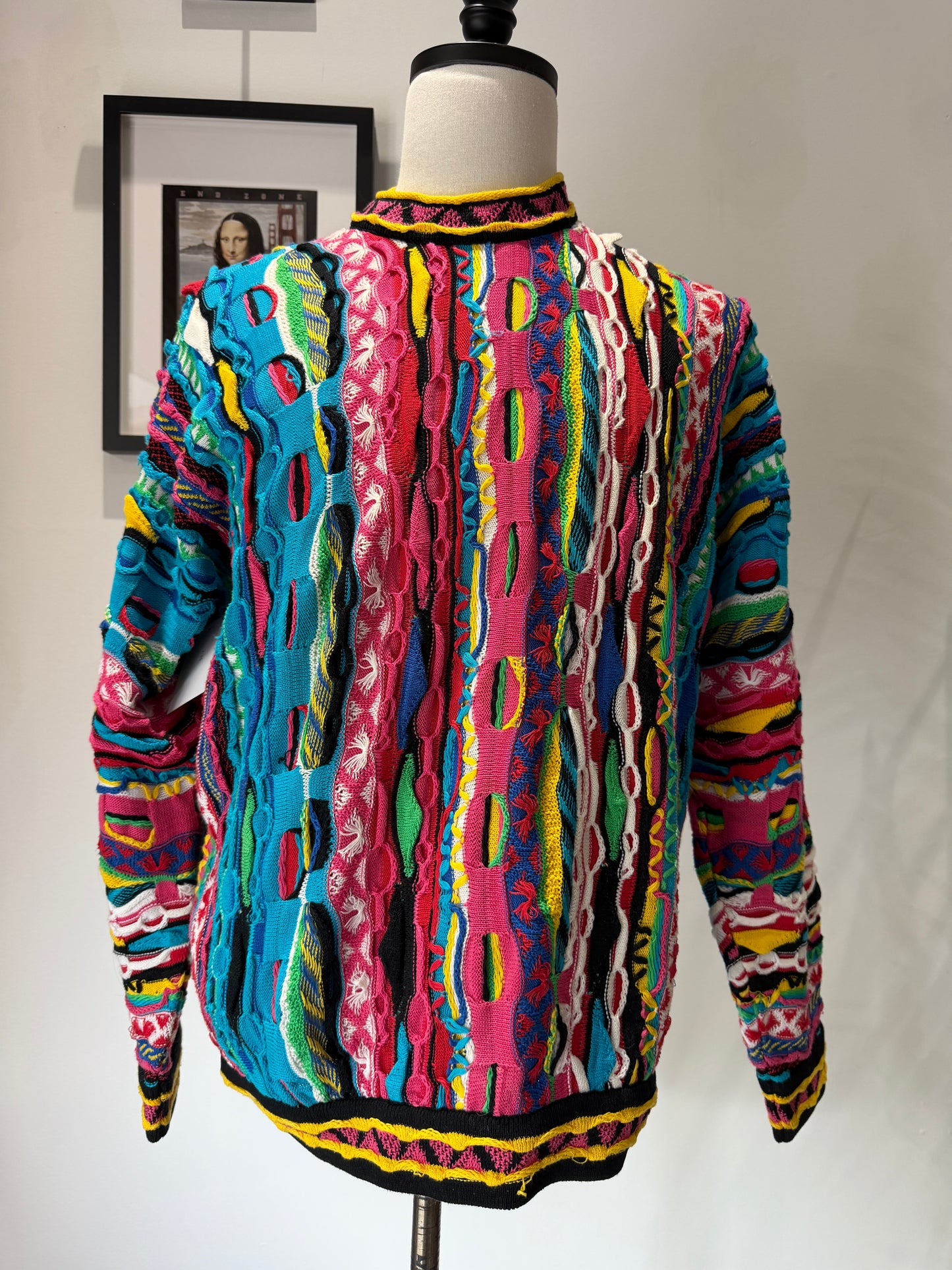 (Mens Large) 90s Coogi 3D Knit Sweater